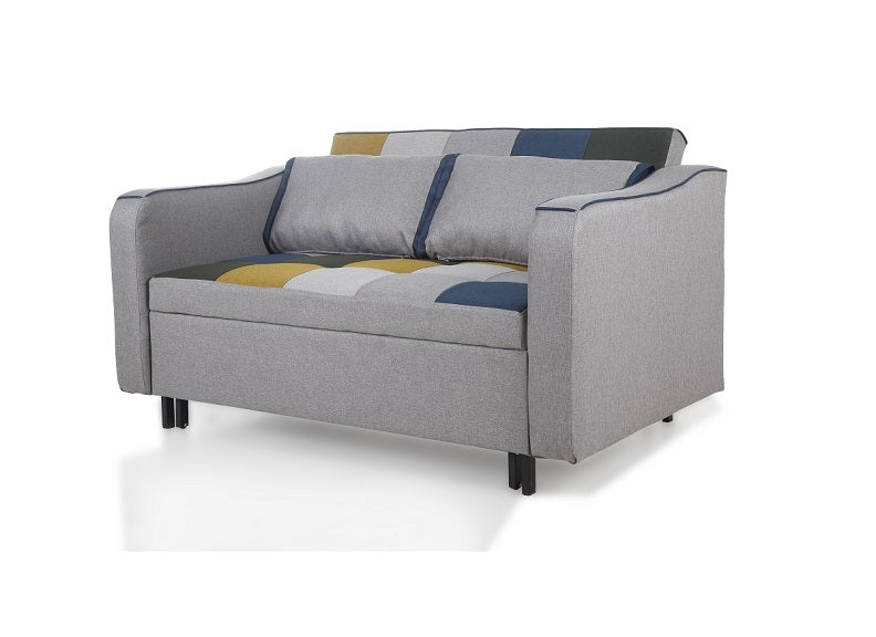 Aspen Mustard/Blue Sofa