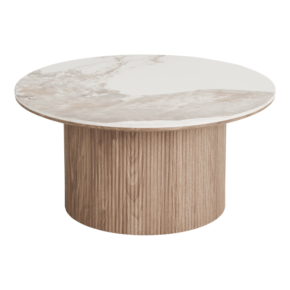 Athens Coffee Table in white and brown