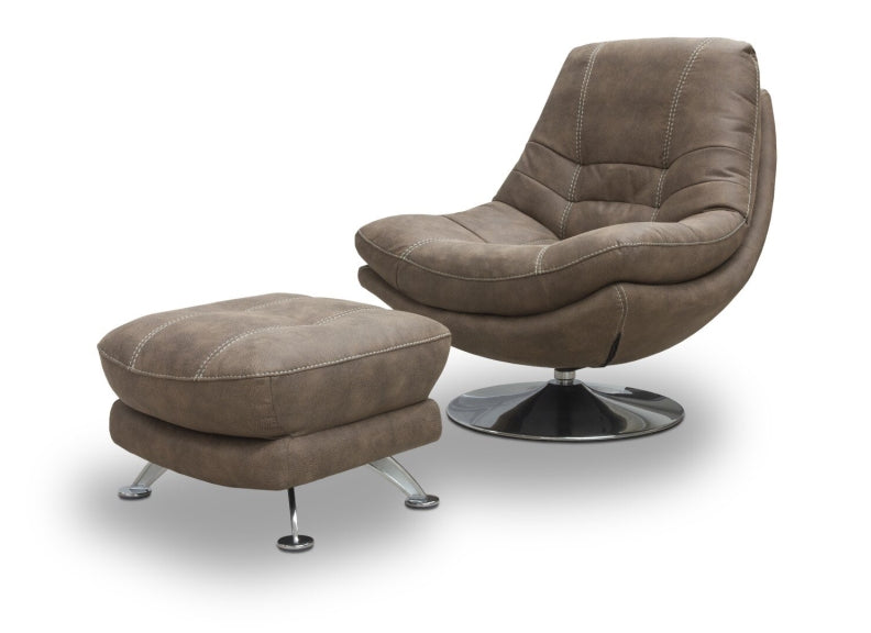 Axis Hazel Swivel Chair W/Optional Footstool