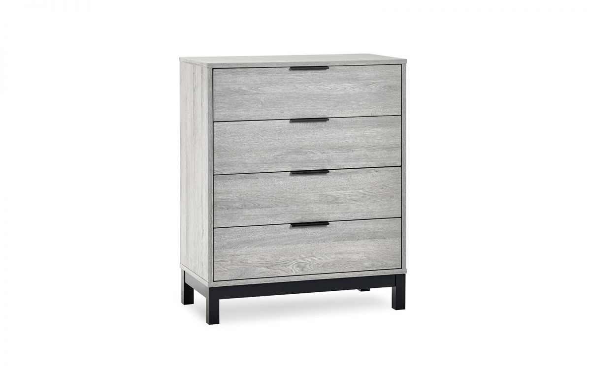 Bali 4 Drawer Chest - Grey Oak