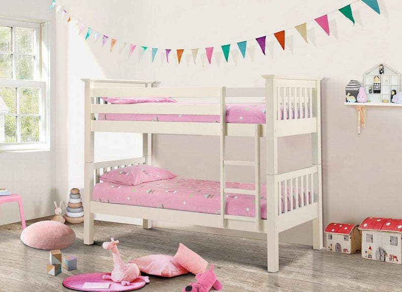 Barcelona White Bunk Bed Room