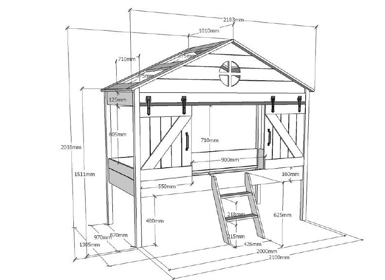 Barnie Sleeper Room Dimensions