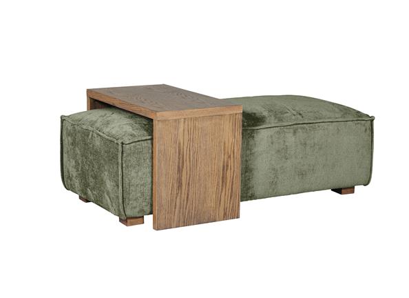 Bodhi Ottoman With Table – Sofa Accessory In Mink or Olive| Free Delivery