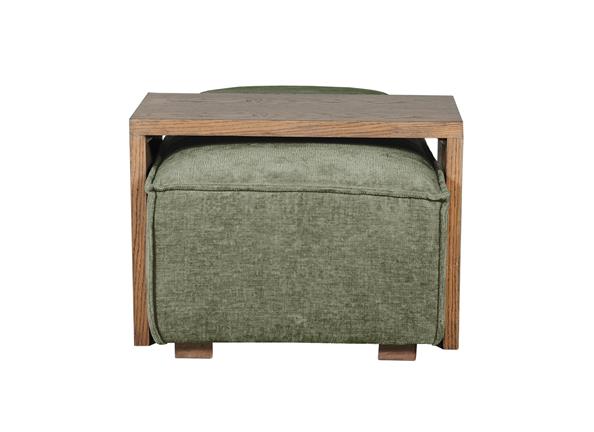 Bodhi Ottoman With Table – Sofa Accessory In Mink or Olive| Free Delivery