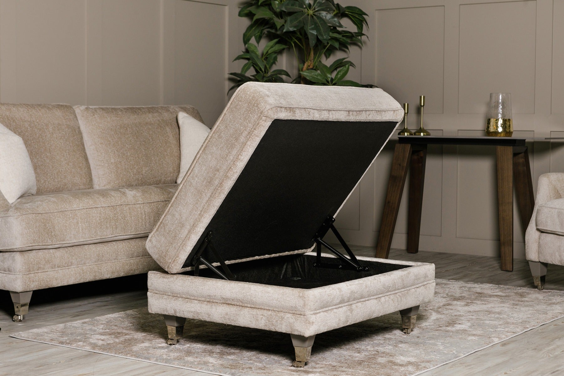 Belvedere Ottoman- Mink