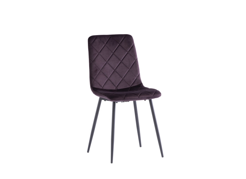 Lavina Grey Table W/Bella Velvet Chairs