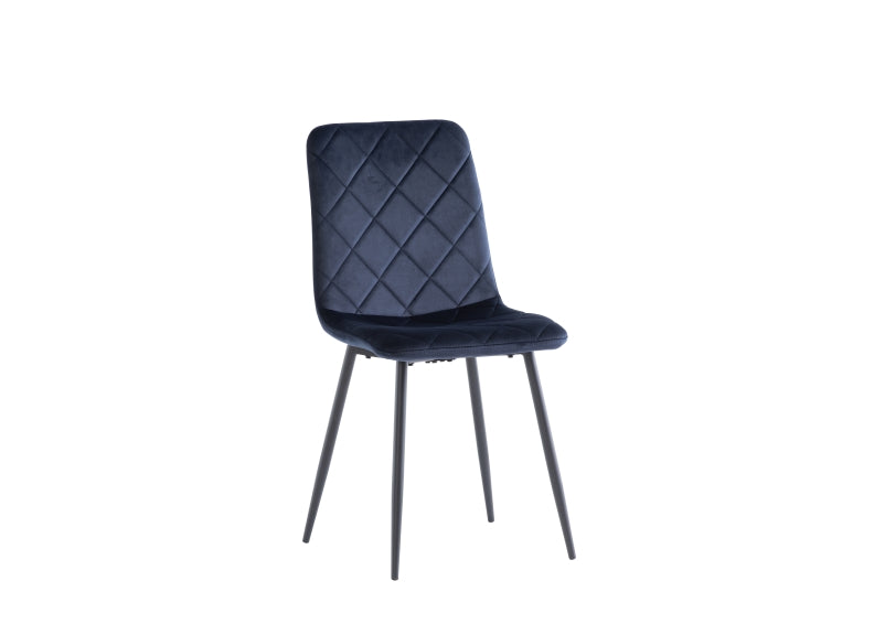 Lavina Grey Table W/Bella Velvet Chairs