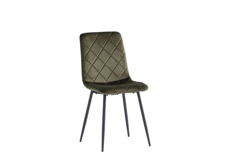 Lavina Grey Table W/Bella Velvet Chairs