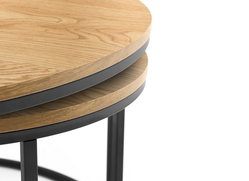 Bellini Oak Table Nest detail