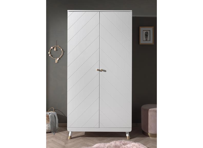 Billy White Two Door Wardrobe
