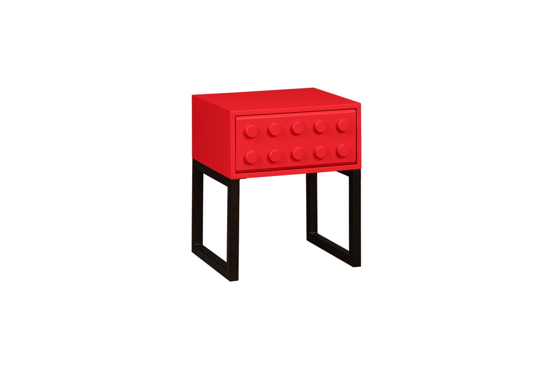 Compact Blox 1 Drawer Locker in Vibrant Red