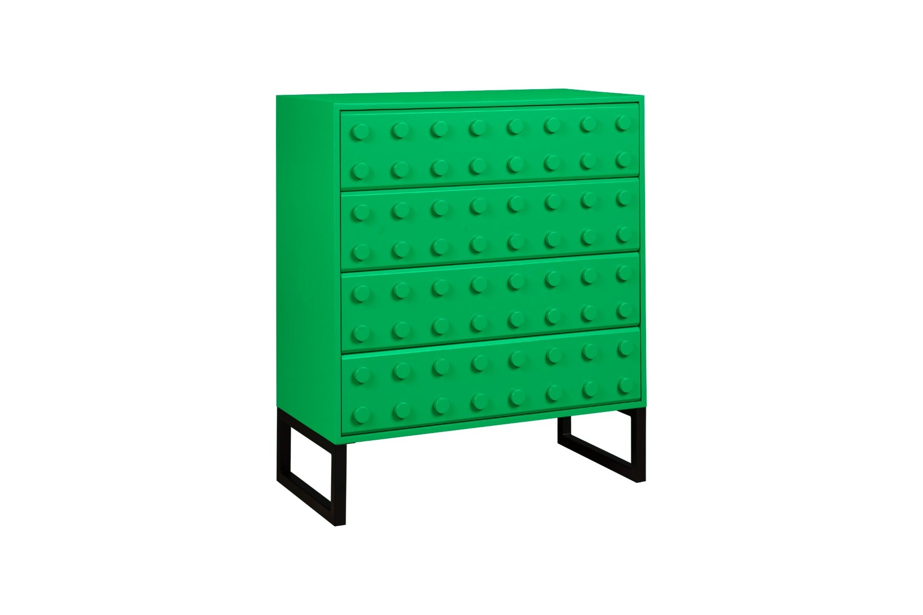 Blox 4 Drawer Chest - Green