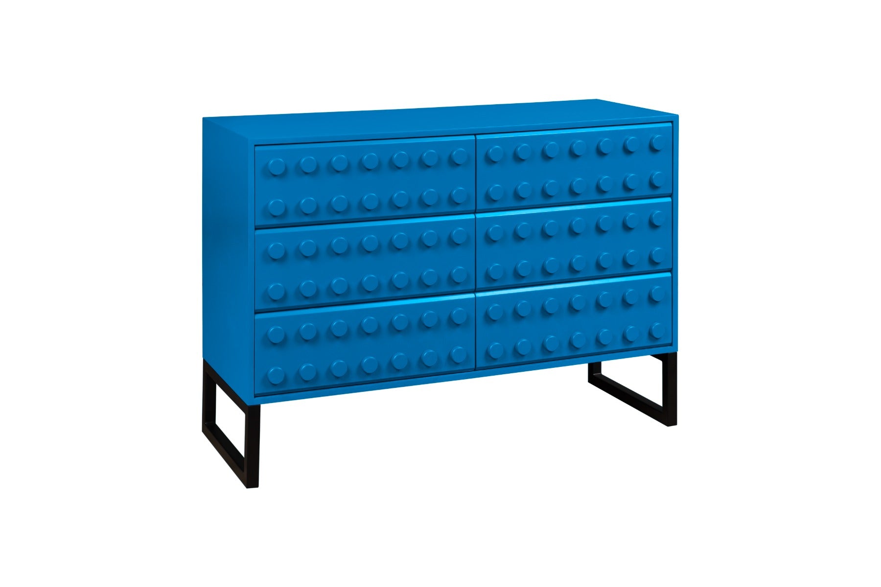 Blox 6 Drawer Wide Chest - Blue