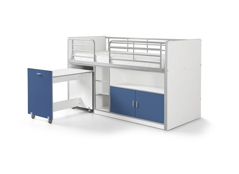 Bonny Blue Mid-Sleeper W/Pull-Out Desk - 1