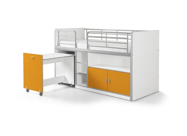 Bonny Orange Mid-Sleeper W/Pull-Out Desk - 1