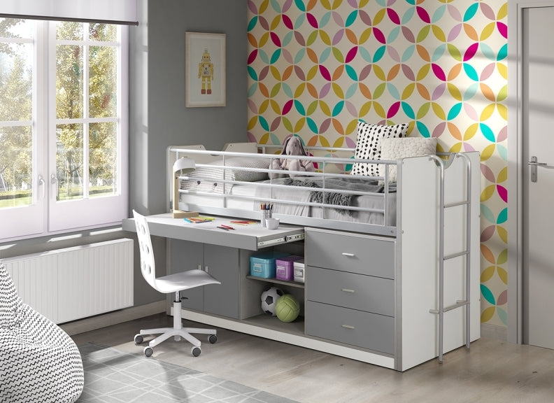 Bonny Grey Sleeper W/Slide Out Desk Room