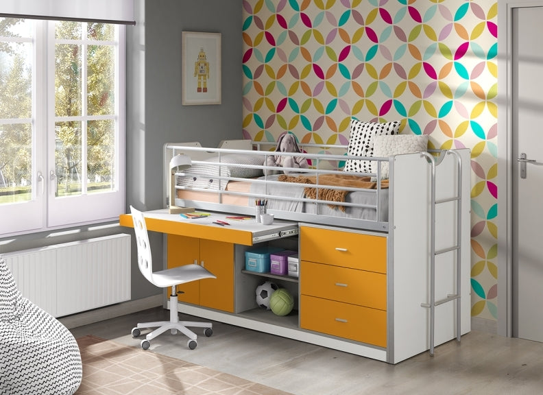 Bonny Orange Sleeper W/Slide Out Desk Room