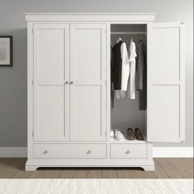 BORDEAUX 3 DOOR WARDROBE - IVORY