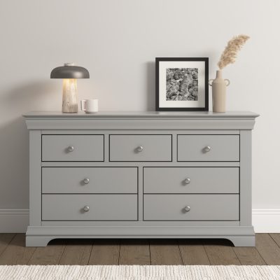 BORDEAUX 3+2 DRAWER CHEST - PEBBLE GREY