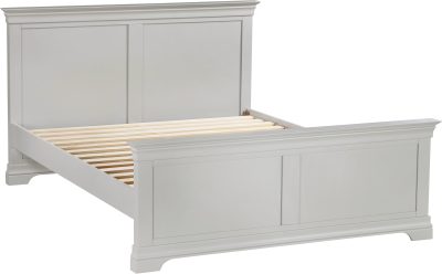 BORDEAUX 5' HIGH END BED - PEBBLE GREY