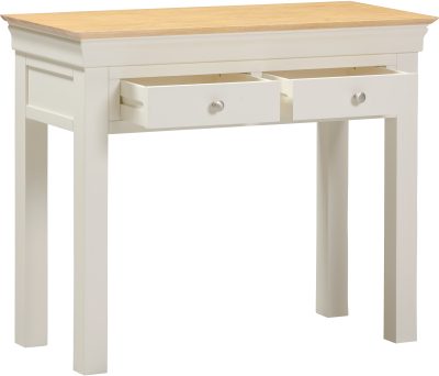 BORDEAUX CONSOLE TABLE - IVORY/OAK