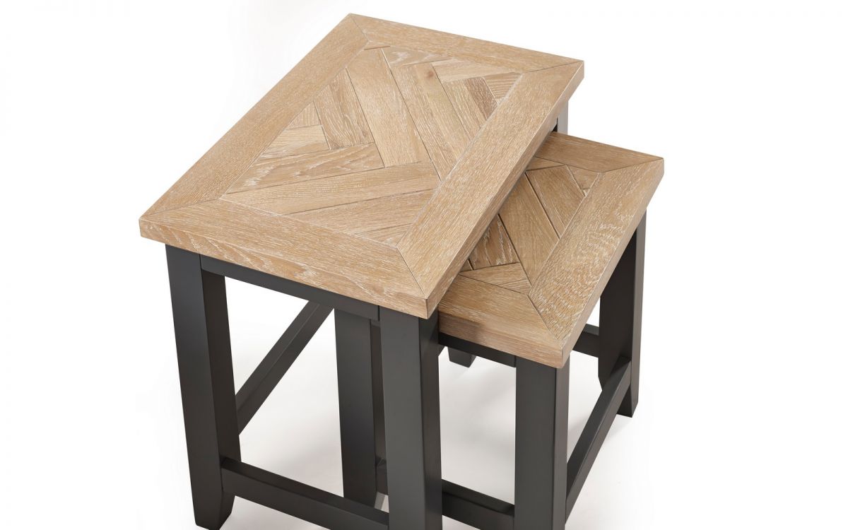 Bordeaux Nest Of Tables Dark Grey