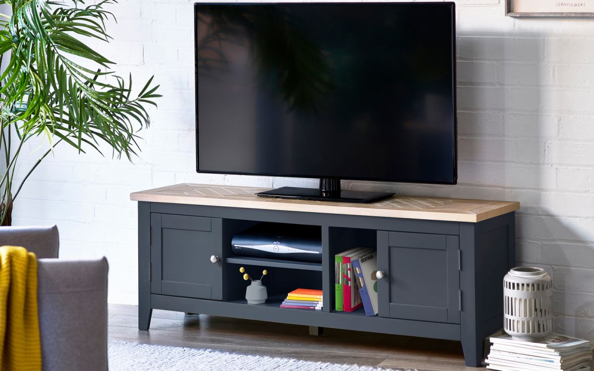 Bordeaux Tv Unit Dark Grey