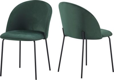 BOSTON DINING CHAIR (X4 PER BOX) - EMERALD GREEN