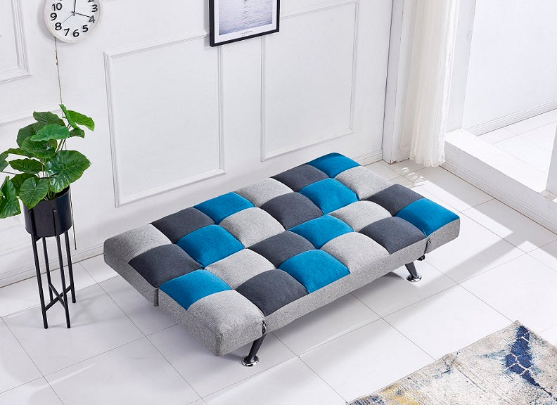 Boston Teal Sofa Bed - open
