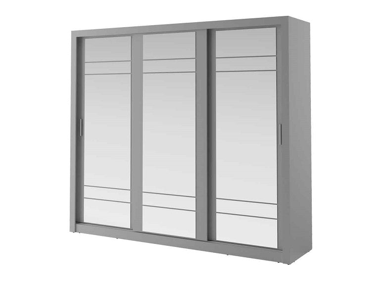 Boston 2.5 m Mirrored Sliderobes