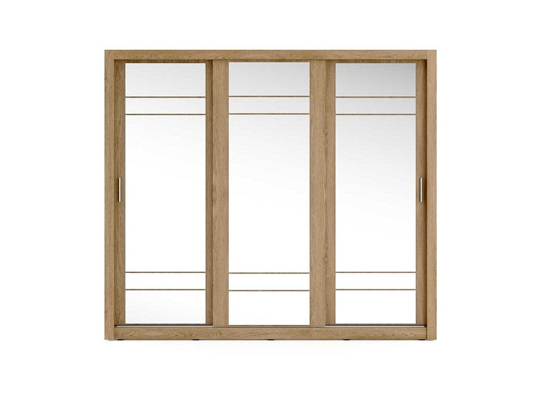 Boston 2.5 m Mirrored Sliderobes