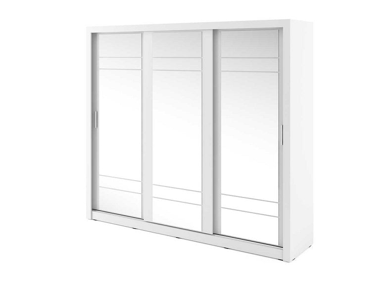 Boston 2.5 m Mirrored Sliderobes