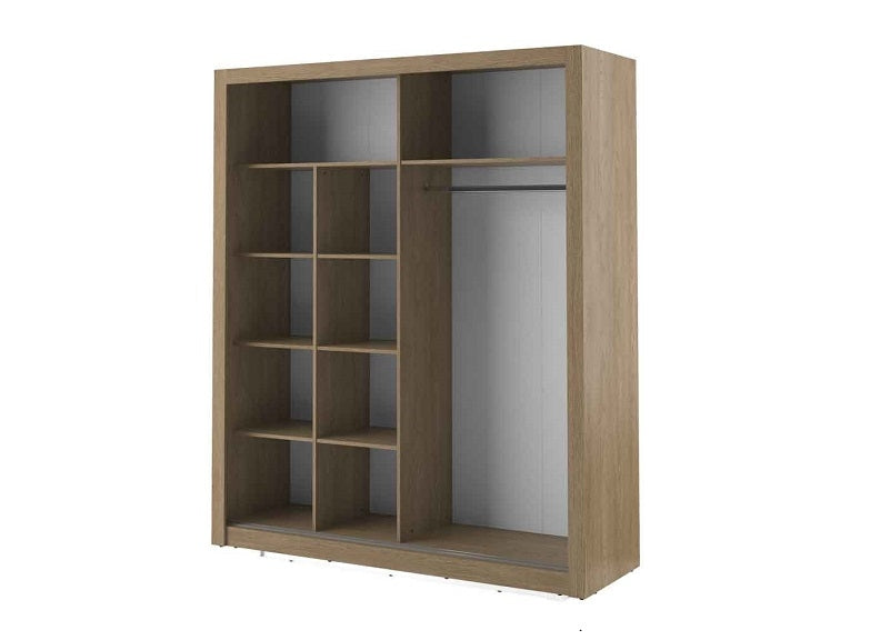 Boston 2 m Oak Sliderobe Interior