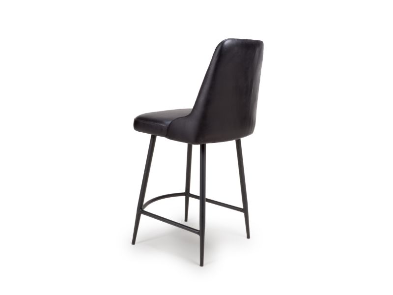 Two Bradley Bar Chairs - Black