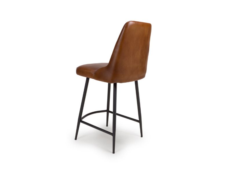 Two Bradley Counter Chairs - Tan