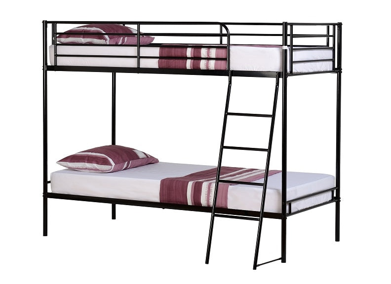 Brandon 3 ft Black Bunk Bed