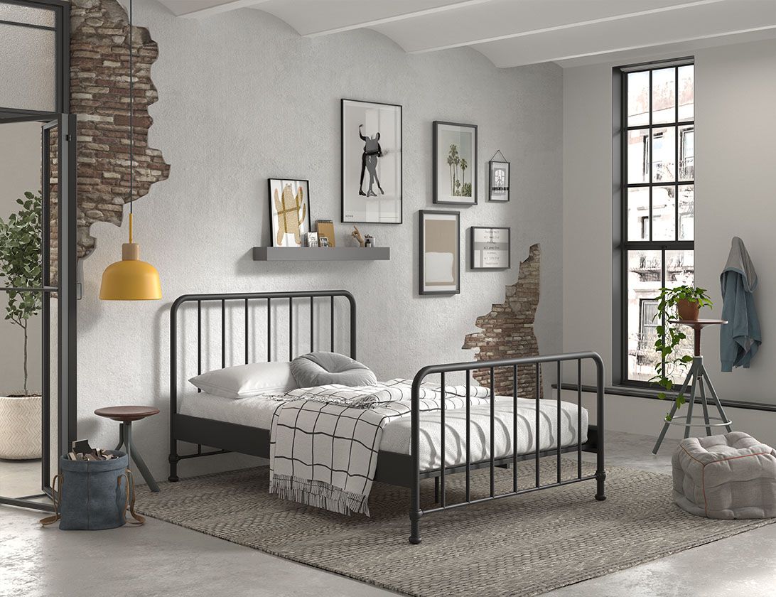Bronxx Single Sized Child's Bed W/Optional Bedside