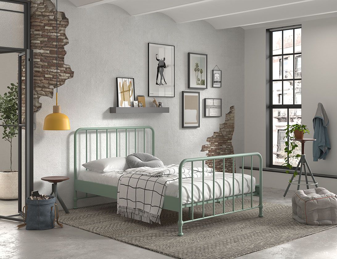 Bronxx Single Sized Child's Bed W/Optional Bedside