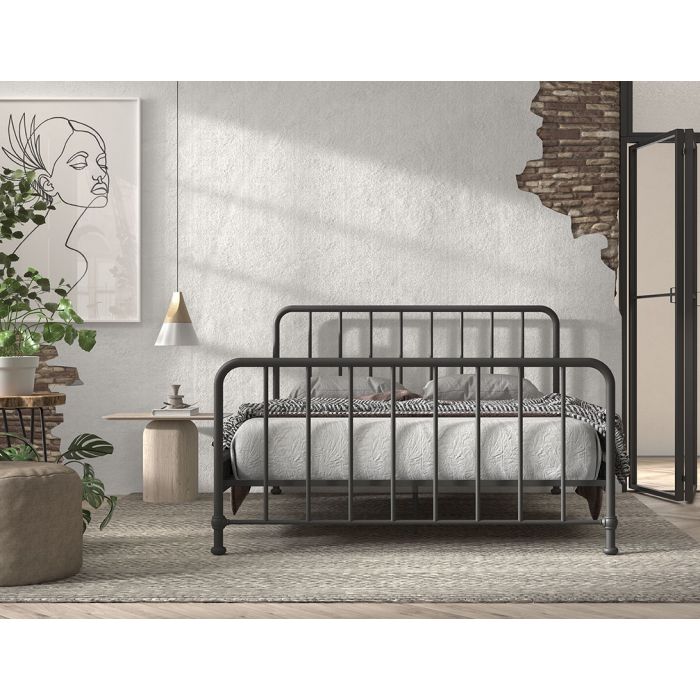 BRONXX BED 160 X 200 CM BLACK