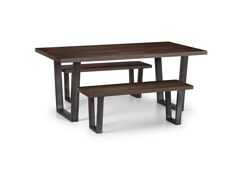 Brooklyn 1.8 m Dark Oak Dining Set