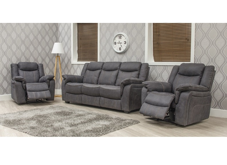 Brooklyn Charcoal 3+RR+RR Sofa