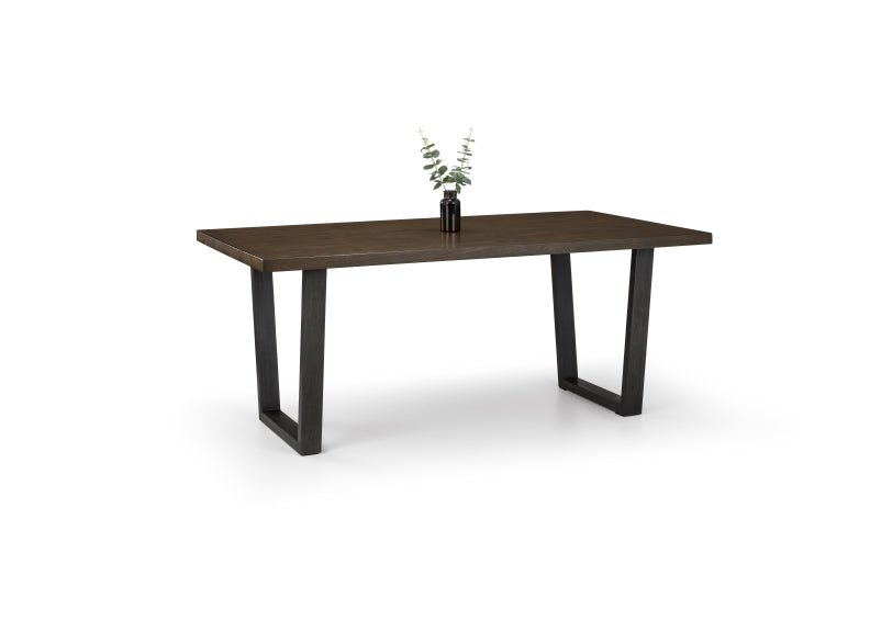 Brooklyn Dark Oak 1.8 m Fixed Dining Table