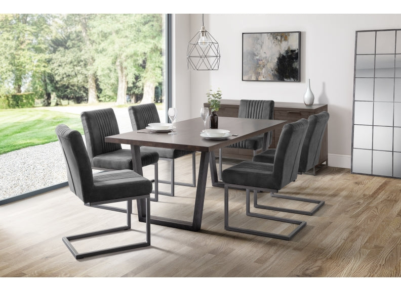 Brooklyn Dark Oak 1.8 m Fixed Dining Table