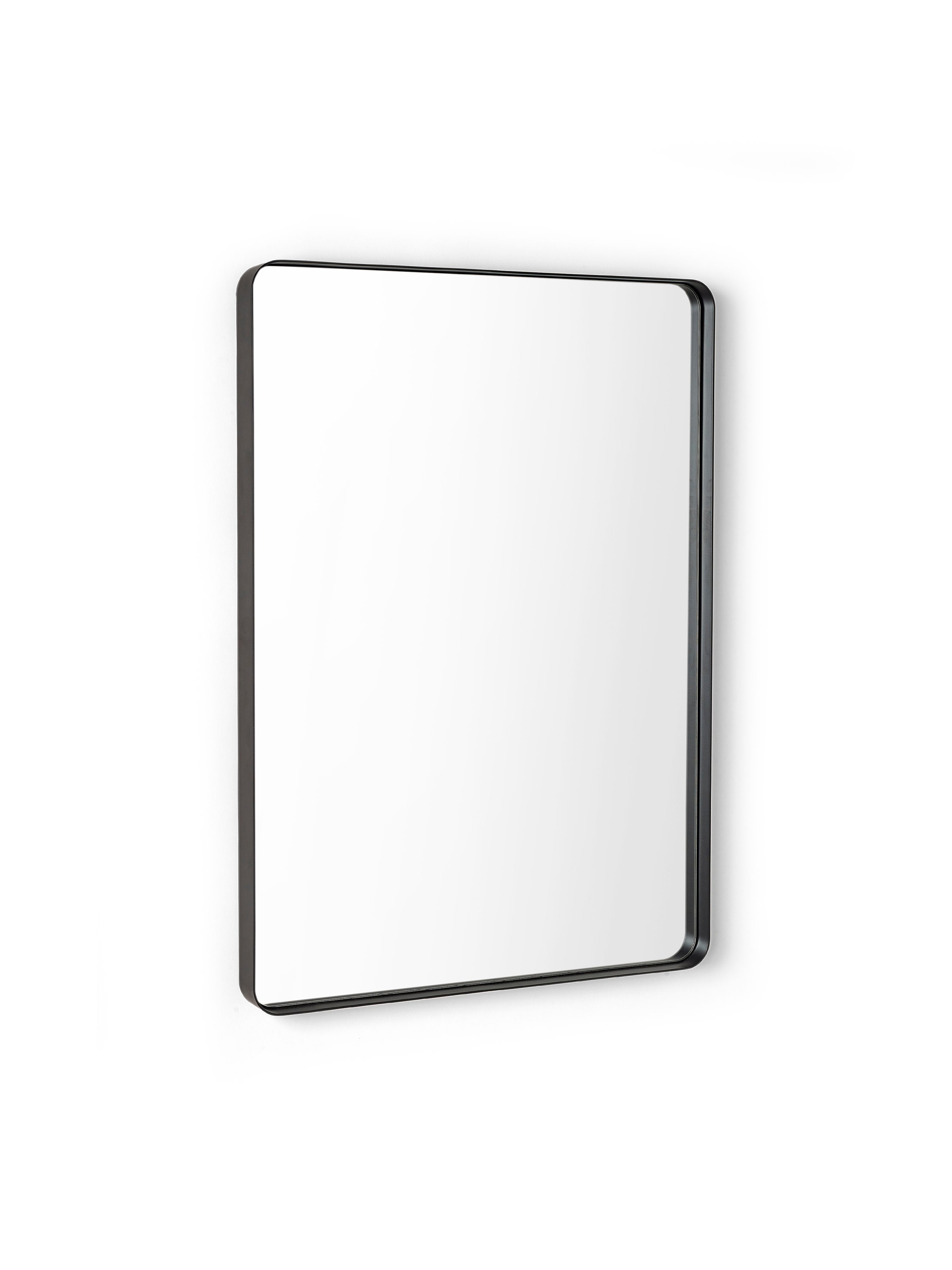 Jaya Black Frame Rectangular Wall Mirror