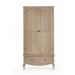 Camille Combination Wardrobe - Limed Oak | Elegant French-Inspired Storage Solution