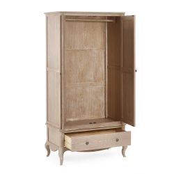 Camille Combination Wardrobe - Limed Oak | Elegant French-Inspired Storage Solution
