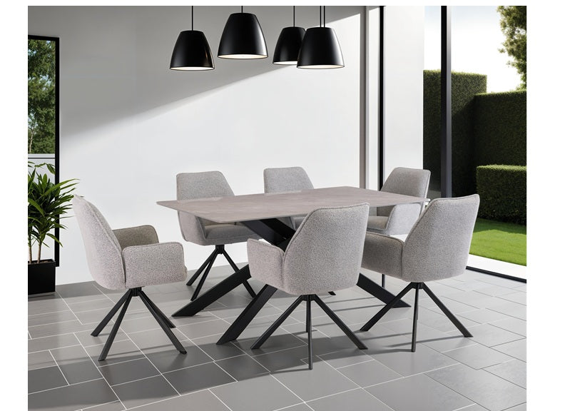 Camilla Table And Harley swivel Chairs
