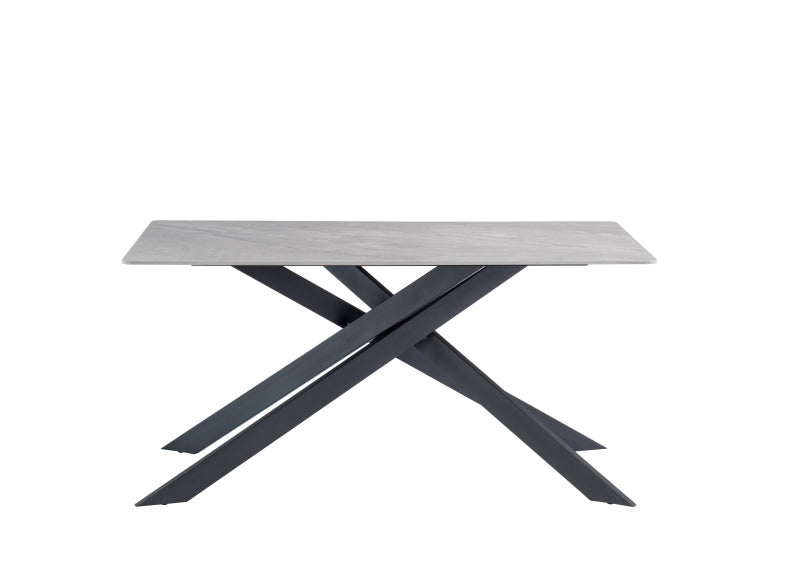 Camilla 1.6 M Fixed Dining Tables & Six Harley Dining Armchairs