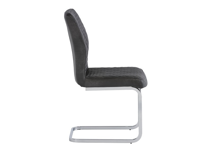 Capri Grey PU Dining Chair - 2