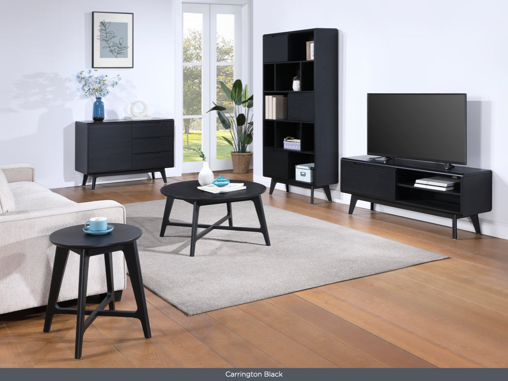 Carrington Black Double Sideboard